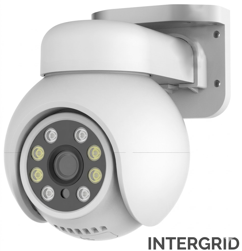Cámara de Seguridad IP PTZ 5MP PoE - Domo Exterior Motorizado 360° con Audio y Visión Nocturna.